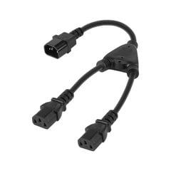 разветвитель компьютерного кабеля - 2x вилки цена и информация | Адаптеры и USB разветвители | 220.lv