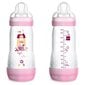 Pudelīte Mam Easy Start Anti-Colic, pink/rozā, 2+ mēn, 2 gab., 260 ml cena un informācija | Bērnu pudelītes un to aksesuāri | 220.lv