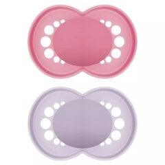 Knupītis Mam Original Natural Rubber Steri Pink, 0-6 mēn, 2 gab. цена и информация | Пустышки | 220.lv