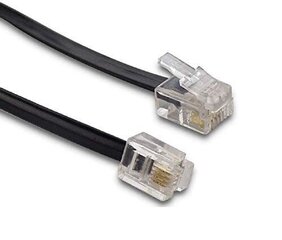 Vadu telefona kabelis RJ11-W/RJ11 3m cena un informācija | Kabeļi un vadi | 220.lv