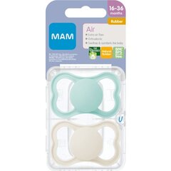 Knupītis Mam Air Neutral Natural Rubber, 16-36 mēn, 2 gab. цена и информация | Пустышки | 220.lv