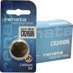 Baterija Renata CR2450N 540mAh 3.0V 10gab. cena un informācija | Baterijas | 220.lv