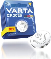 Батарея Varta CR2025 3,0В 10 шт. цена и информация | Батарейки | 220.lv