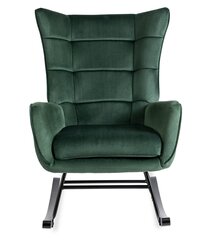 Grozāmais krēsls Lounge Velvet, zaļš cena un informācija | Atpūtas krēsli | 220.lv