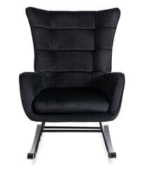 Кресло-качалка Lounge Velvet, черный цена и информация | Кресла для отдыха | 220.lv