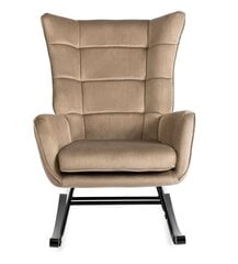 Кресло-качалка Lounge Velvet, песочный цена и информация | Кресла в гостиную | 220.lv