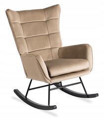 Кресло-качалка Lounge Velvet, песочный цена и информация | Кресла для отдыха | 220.lv