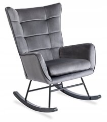 Кресло-качалка Lounge Velvet, серый цена и информация | Кресла в гостиную | 220.lv