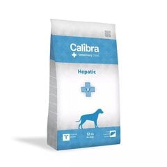 Calibra Veterinary Diets Hepatic visu šķirņu pieaugušiem suņiem ar lasi, 12 kg цена и информация | Сухой корм для собак | 220.lv
