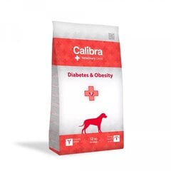 Calibra Veterinary Diets Diabetes&Obesity pieaugušiem visu šķirņu suņiem, 12 kg цена и информация | Сухой корм для собак | 220.lv
