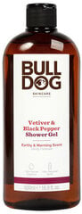 Dušas želeja Bulldog Vetiver & Black Pepper, 500 ml cena un informācija | Dušas želejas, eļļas | 220.lv