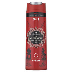 Dušas želeja ķermenim-sejai-matiem Old Spice White Wolf 3in1, 400 ml cena un informācija | Dušas želejas, eļļas | 220.lv