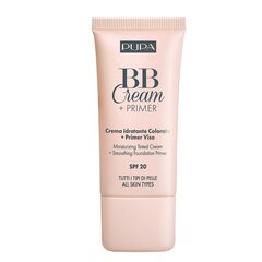 BB krēms Pupa BB Cream + Primer SPF20 003 Sand, 30 ml cena un informācija | Sejas krēmi | 220.lv