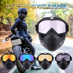 Aizsargbrilles ar masku, 2 in 1. cena un informācija | Moto piederumi | 220.lv