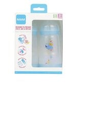 Pudelīte Mam Easy Start Anti-Colic blue/zila, 2+ mēn, 2 gab., 260 ml цена и информация | Бутылочки и аксессуары | 220.lv