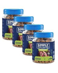 Simply From Nature Smart Bites ar zoss gaļu, 4x130 g cena un informācija | Gardumi suņiem | 220.lv