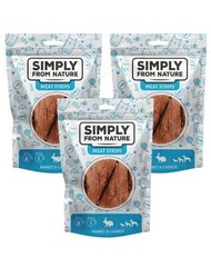 Simply From Nature Meat Strips с кроликом и морковью, 3x80 гр цена и информация | Лакомства для собак | 220.lv