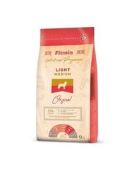 Fitmin Medium Light для взрослых собак средних пород, 12 кг цена и информация | Сухой корм для собак | 220.lv