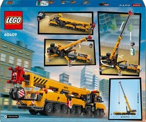 60409 LEGO® City Dzeltens mobilais būvlaukuma celtnis цена и информация | Kонструкторы | 220.lv