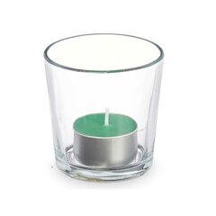 Aromātiska svece 7 x 7 x 7 cm (12 gb.) Stikls Bambuss цена и информация | Подсвечники, свечи | 220.lv