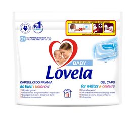 Kapsulas mazgāšanai Lovela Baby, 11 gab. cena un informācija | Veļas mazgāšanas līdzekļi | 220.lv
