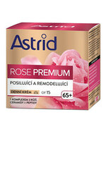 Dienas sejas krēms nobriedušai ādai Astrid Rose Premium 65+ SPF15, 50 ml cena un informācija | Sejas krēmi | 220.lv