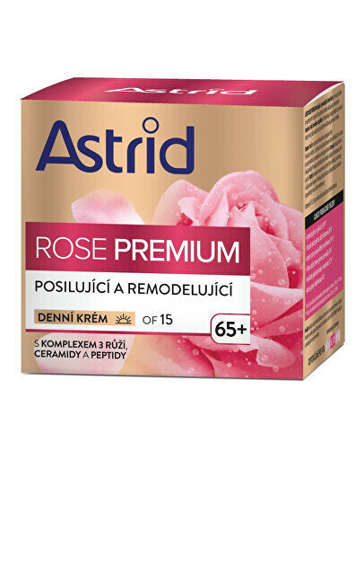 Dienas sejas krēms nobriedušai ādai Astrid Rose Premium 65+ SPF15, 50 ml цена и информация | Sejas krēmi | 220.lv