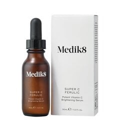 Izgaismojošs sejas serums Medik8 Super C Ferulic, 30 ml cena un informācija | Serumi sejai, eļļas | 220.lv