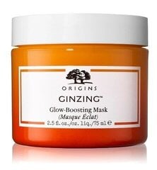 Izgaismojoša sejas maska Origins Ginzing Glow Boosting Mask, 75 ml cena un informācija | Sejas maskas, acu maskas | 220.lv