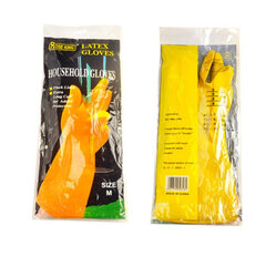латексные перчатки, желтые, размер l, 1 пара цена и информация | Аксессуары для ванной комнаты | 220.lv