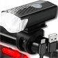 Velosipēda apgaismojums LED, 1800lm USB цена и информация | Velo lukturi un atstarotāji | 220.lv