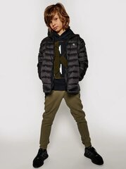 Calvin Klein jaka zēniem CK Light Down Jacket IB0IB00554 BEH, melna cena un informācija | Zēnu virsjakas | 220.lv