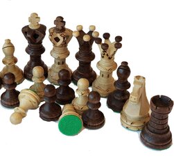 Koka šaha figūriņas Ambassador cena un informācija | Galda spēles | 220.lv