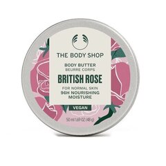 Ķermeņa sviests normālai ādai The Body Shop British Rose, 50 ml cena un informācija | Ķermeņa krēmi, losjoni | 220.lv