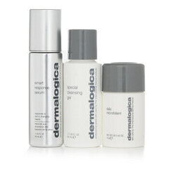 Komplekts ādas kopšanai Dermalogica The Personalized Skin Care Set: attīrošs gēls, 50 ml + skrubis, 13 g + serums Smart Response, 30 ml cena un informācija | Sejas ādas kopšana | 220.lv