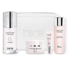 Набор Dior Capture Total Complete Ritual Care Set: лосьон, 50 мл + сыворотка, 50 мл + сыворотка для кожи вокруг глаз, 5 мл + укрепляющий крем от морщин, 15 мл цена и информация | Кремы для лица | 220.lv