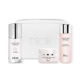 Набор Dior Capture Total Serum Ritual Care Set: лосьон, 50 мл + омолаживающая сыворотка, 30 мл + укрепляющий крем от морщин, 15 мл цена и информация | Кремы для лица | 220.lv