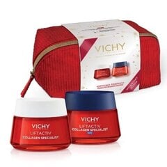 Набор Vichy Liftactive Collagen Specialist для женщин: дневной крем, 50 мл + ночной крем, 50 мл цена и информация | Наносите на чистую кожу лица. Подержите около 10-15 минут и смойте водой. | 220.lv