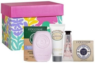 Косметический набор L'Occitane Doux Gift Set: твердый шампунь, 60 г + крем для рук, 10 мл + крем для тела, 20 мл + мыло, 50 г цена и информация | Кремы, лосьоны для тела | 220.lv