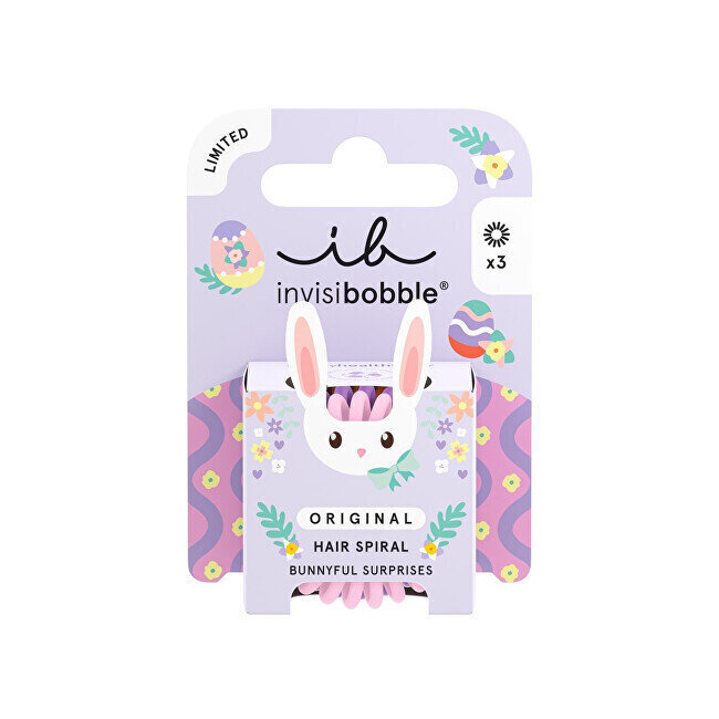 Spirālveida matu gumijas Invisibobble Easter Bunnyful Surprises, 3 gab. cena un informācija | Matu aksesuāri | 220.lv