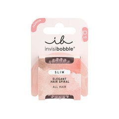 Спиральные резинки для волос Invisibobble Slim Pink Monocle, 3 шт. цена и информация | Аксессуары для волос | 220.lv