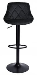 Bāra krēsls Cydro, 105 cm, melns cena un informācija | Virtuves un ēdamistabas krēsli | 220.lv