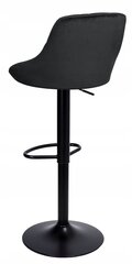 Bāra krēsls Cydro, 105 cm, melns cena un informācija | Virtuves un ēdamistabas krēsli | 220.lv