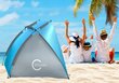 Saliekamā pludmales telts Carruzo, zila cena un informācija | Teltis | 220.lv