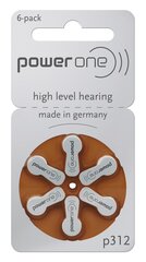 батарейка для слухового аппарата 6шт/бл. цена и информация | Батарейки | 220.lv