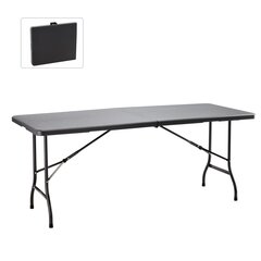 Saliekamais galds Gaden Line, melns cena un informācija | Dārza galdi | 220.lv