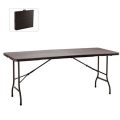 Складной стол Garden Line, коричневый цена и информация | Столы для сада | 220.lv