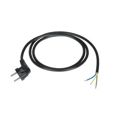кабель питания 3x1,5 мм, черный 1,5 м с угловым штекером цена и информация | Механические инструменты | 220.lv