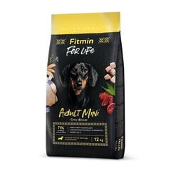Fitmin For Life mazo šķirņu pieaugušiem suņiem, 12 kg cena un informācija | Sausā barība suņiem | 220.lv