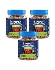 Simply From Nature Smart Bites с кониной, 3х130 г цена и информация | Лакомства для собак | 220.lv